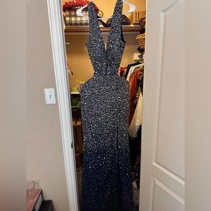 Backless Studded Gown